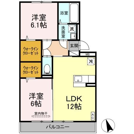 グランメールの間取り