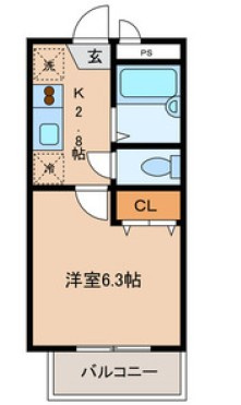 ザ　ファースト　プレイスの間取り|間取りです。