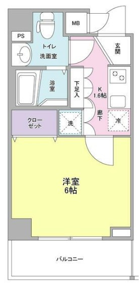 リバーレ秋葉原の間取り|間取りです。