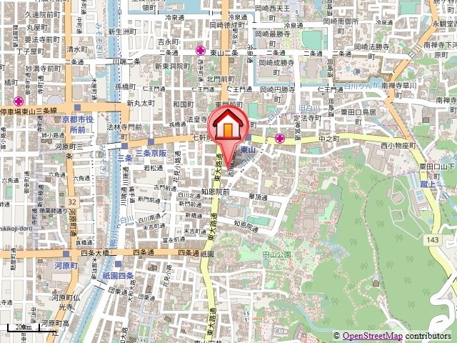 リバーパレス白川の地図