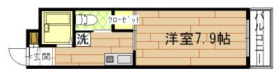 リバーパレス白川の間取り