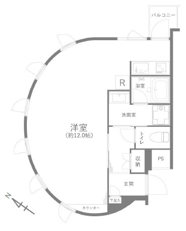 プレール潮見ピアクラブの間取り