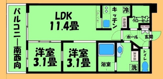 【間取り】 | クリスタル　ヴィオレタ