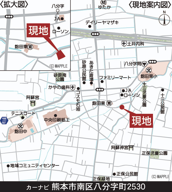 クレイドルガーデン／南区八分字町第15／１号棟の地図