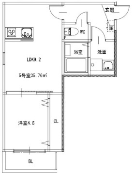 リタリッチ五番館の間取り