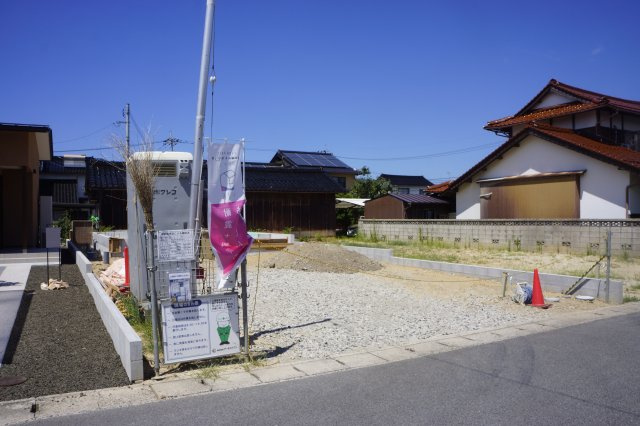 出雲市小山町第2　新築建売住宅　の前面道路含む現地写真