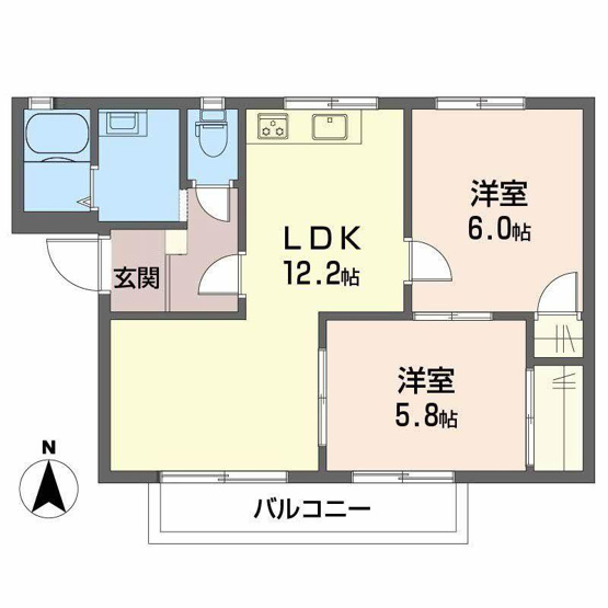 【間取り】 | フレグランス関谷 Ａ棟