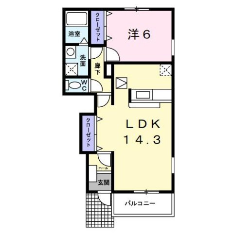 【間取り】 | ソル　デル　フリオ　Ｃ