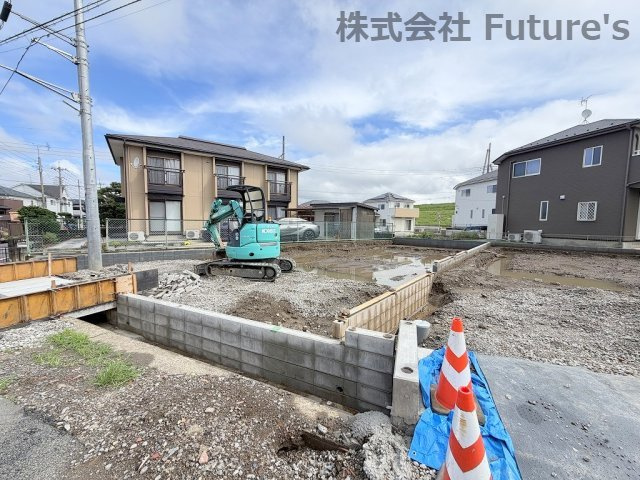 三郷市新和2丁目　新築戸建　全3棟　1号棟の外観|現地の写真になります。