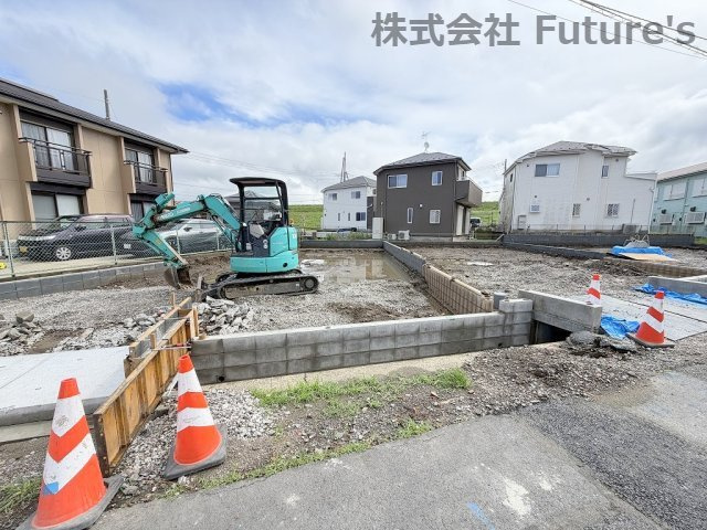 三郷市新和2丁目　新築戸建　全3棟　1号棟の外観|現地の写真になります。