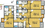 【間取り】 | クレオ千早南参番館 | 広さや収納の配置など、ぜひご確認ください。