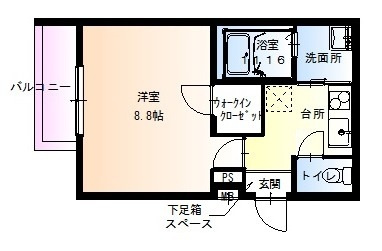 フジパレス山之内Ⅶ番館の間取り