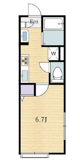 Ｆｌａｔ．ｎｅｏ明大前の間取り|間取りです。