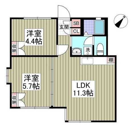 グリーンスポットの間取り