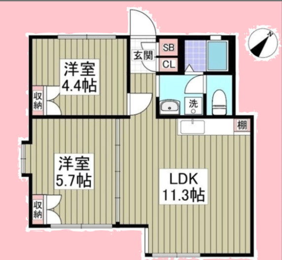グリーンスポットの間取り