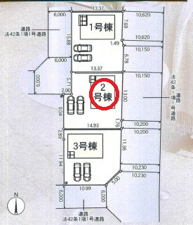 【区画図】 | クレイドルガーデン桜井市草川第１ | 区画図