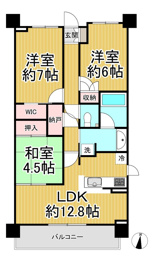 プラウドシティ塚口マークフォレストの間取り
