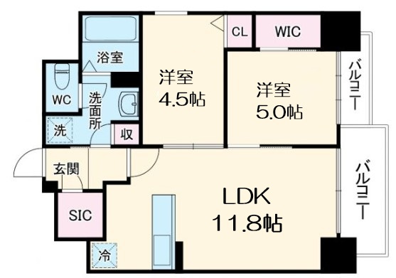【間取り】 | ルフォンプログレ新町