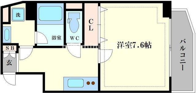 モンサンミッシェル北浜の間取り