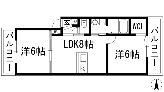 【間取り】 | パロス石橋レジデンシア