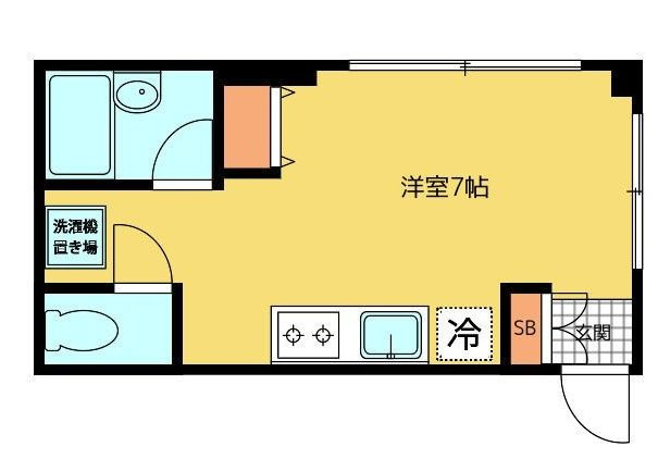 朝日屋ビルの間取り|間取りです。