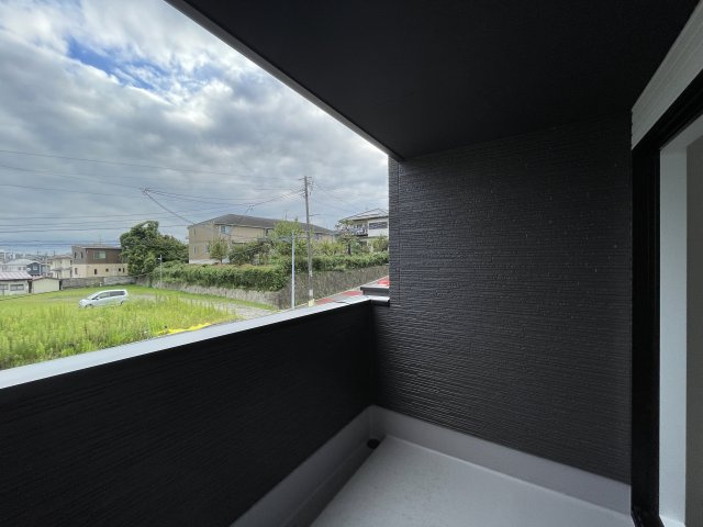 新築戸建・新築建売　郡山市七ツ池町1期　橘小・第三中のバルコニー|インナーバルコニーなので急な天候不良でも安心です！