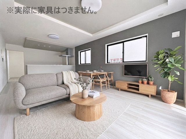 新築戸建・新築建売　郡山市七ツ池町1期　橘小・第三中の区画図|駐車スペース並列2台可能です！（車種による）中学校が近く通学便利な立地です！
