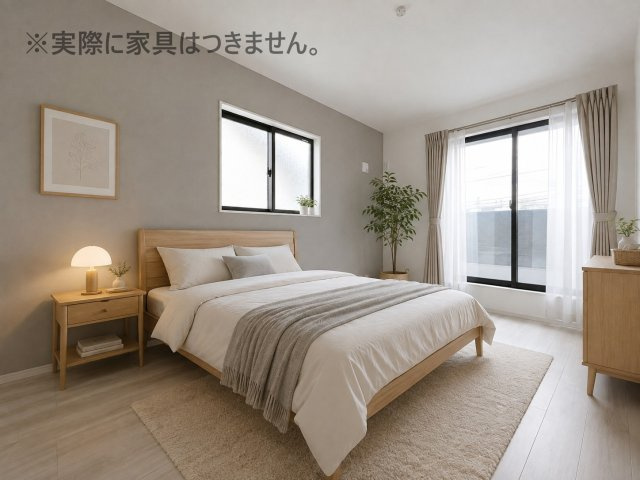 新築戸建・新築建売　郡山市七ツ池町1期　橘小・第三中の玄関|モニター付きインターホンで訪問者を確認できるので、防犯対策やプライバシー保護など安心です！