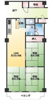 メガロコープ関目の間取り|中古戸建　LDK　土地面積：平米　建物面積：平米　向き