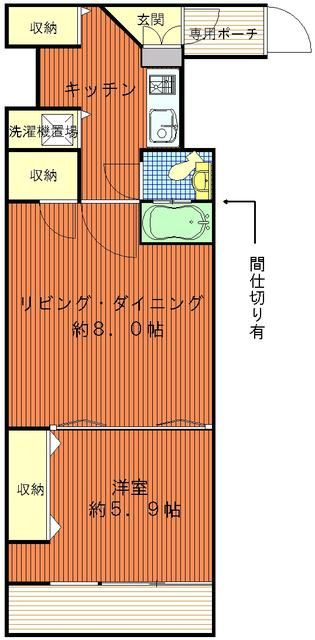 デュオスカーラ新宿の間取り