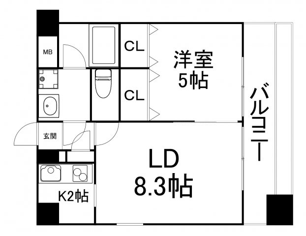 【間取り】 | ドゥーエ谷町