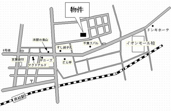メゾネットプラザ南柏１号棟の地図