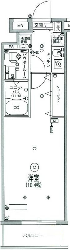 スカイコートパレス押上Ⅲの間取り|間取りです。