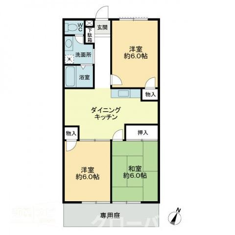 フォブールたかぎの間取り|間取図