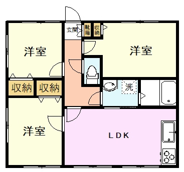 【間取り】 | ル・シエロB