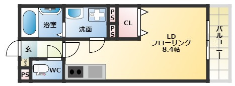 THE NOBLES 針摺南の間取り
