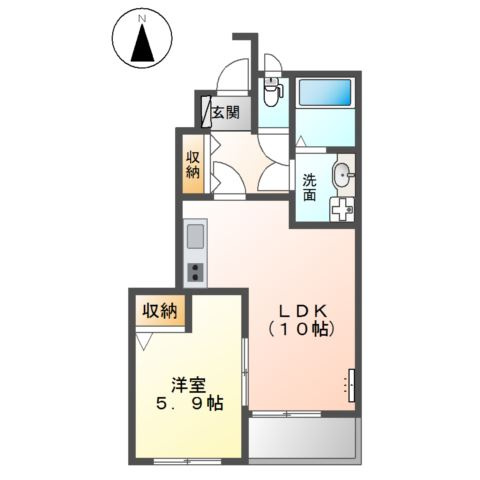 ヴェルジェⅡの間取り