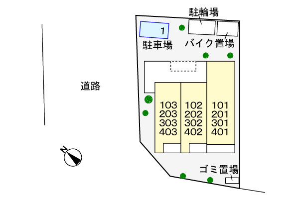 カーサ美麗の区画図
