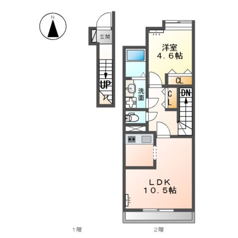 ベース新田南の間取り