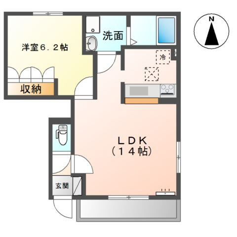 フォルティア　Ｃの間取り
