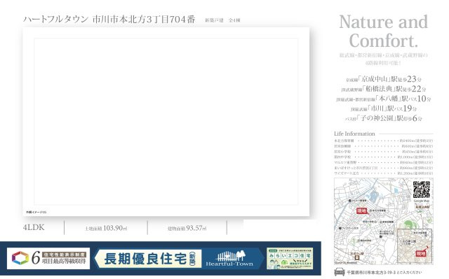 【地図】 | 【仲介手数料無料】市川市本北方　新築戸建て | 仲介O円団では掲載物件以外も仲介手数料無料にてご購入いただけます！