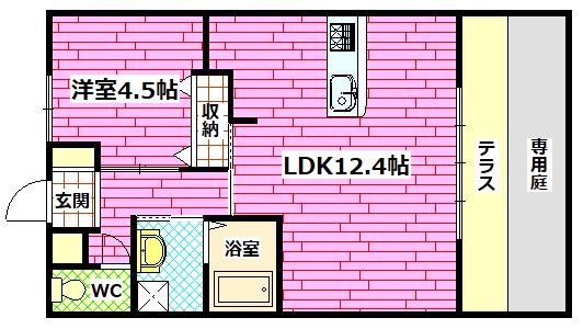 ウィステリアⅡ番館の間取り