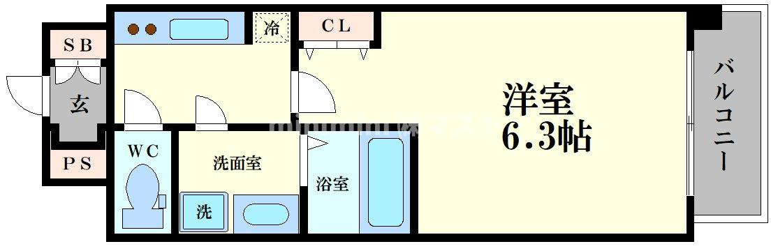 S-RESIDENCE福島玉川Tresの間取り