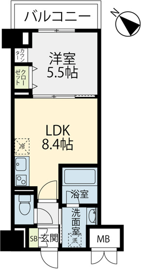 【間取り】 | ELGRAND箱崎