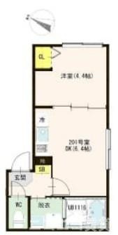 葛飾区柴又５丁目のアパートの間取り