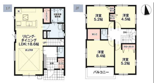 【間取り】 | 福岡市東区八田3丁目12期　1号棟（全2棟）【仲介手数料無料・0円】 | 平日、土日祝日もお好きな日時にご見学可能です。お気軽にお問合せ下さい。