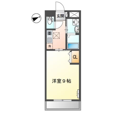 サンパレス東山崎の間取り