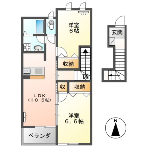 美和　Ⅱの間取り