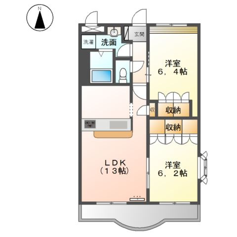 ワンダーハウス　Ａの間取り