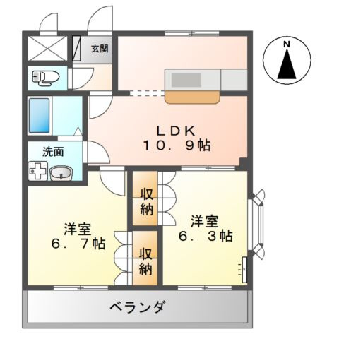 ラフォーレ今里の間取り
